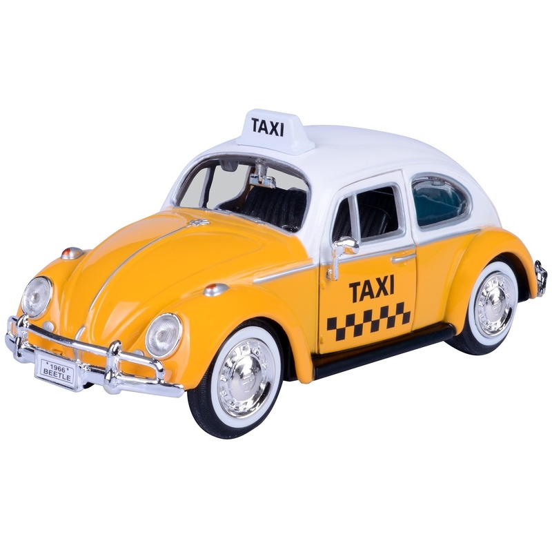 Schaalmodel volkswagen kever taxiauto 1 24